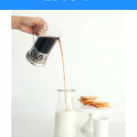Text: How to Make the Hard Easy with graphis of a hand pouring coffee into a milk filled bottle.